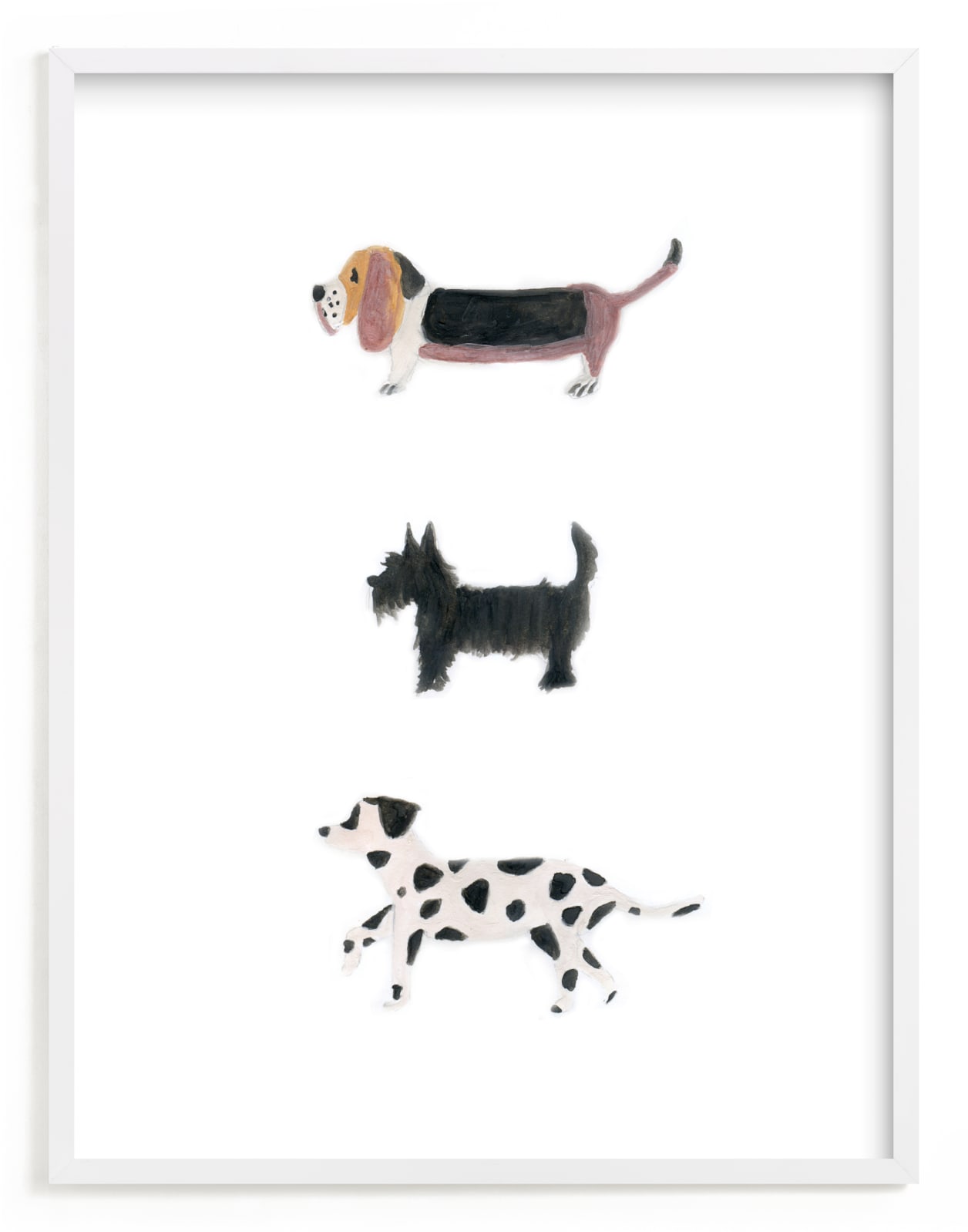 "it's a dog's world" - Limited Edition Art Print by Sheila Sunaryo in beautiful frame options and a variety of sizes.