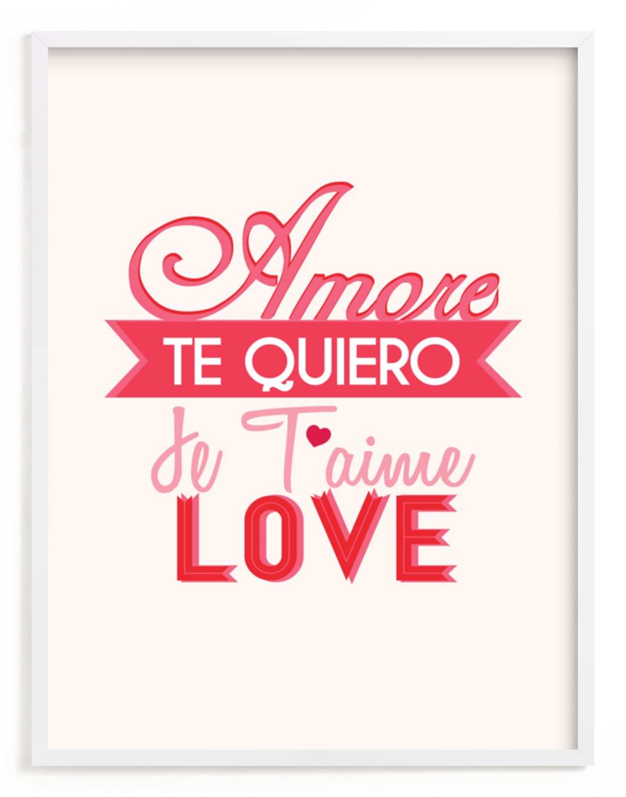 "Love Languages" - Art Print by Red Impressionz in beautiful frame options and a variety of sizes.