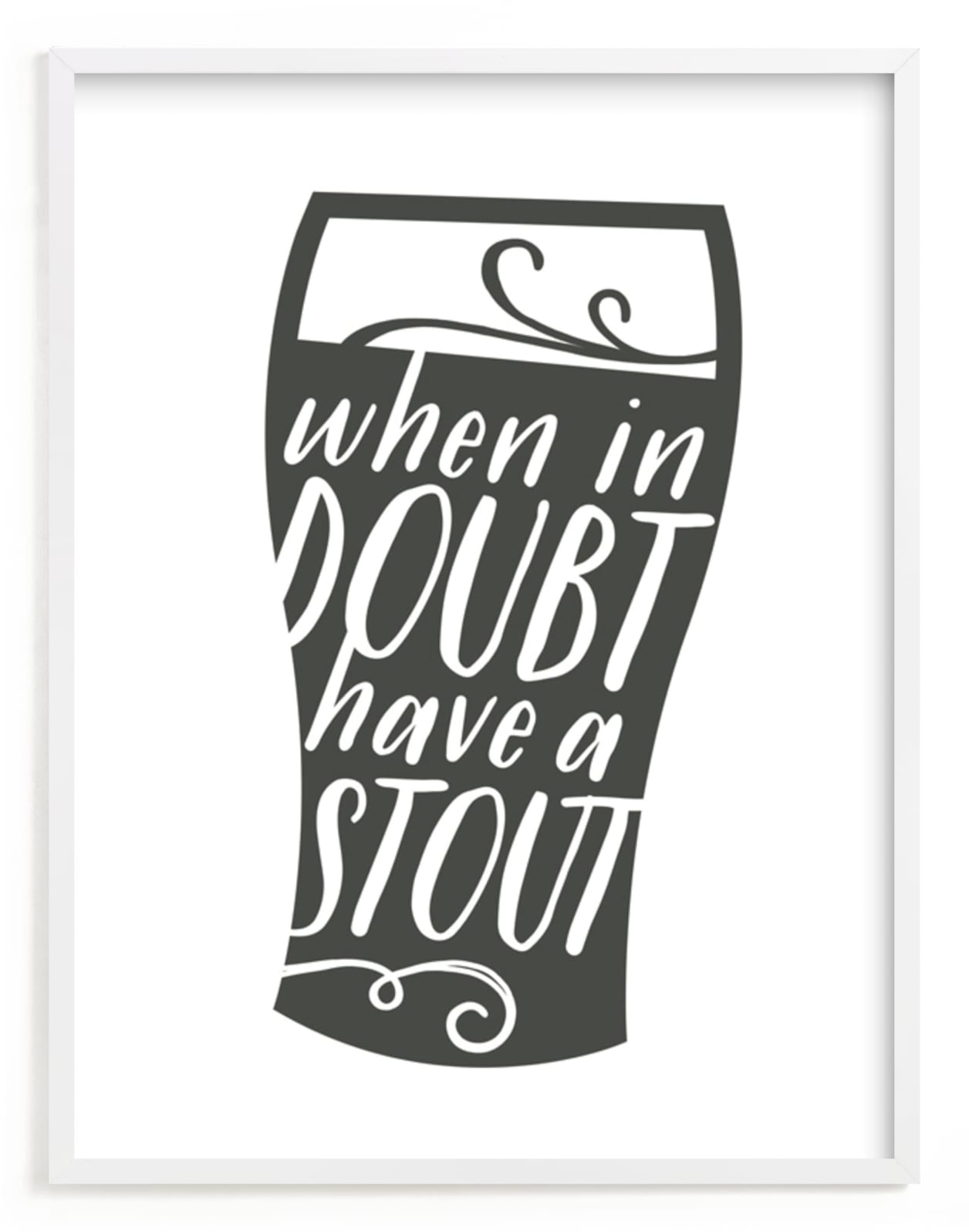 "Have a Stout" - Art Print by Jessie Steury in beautiful frame options and a variety of sizes.