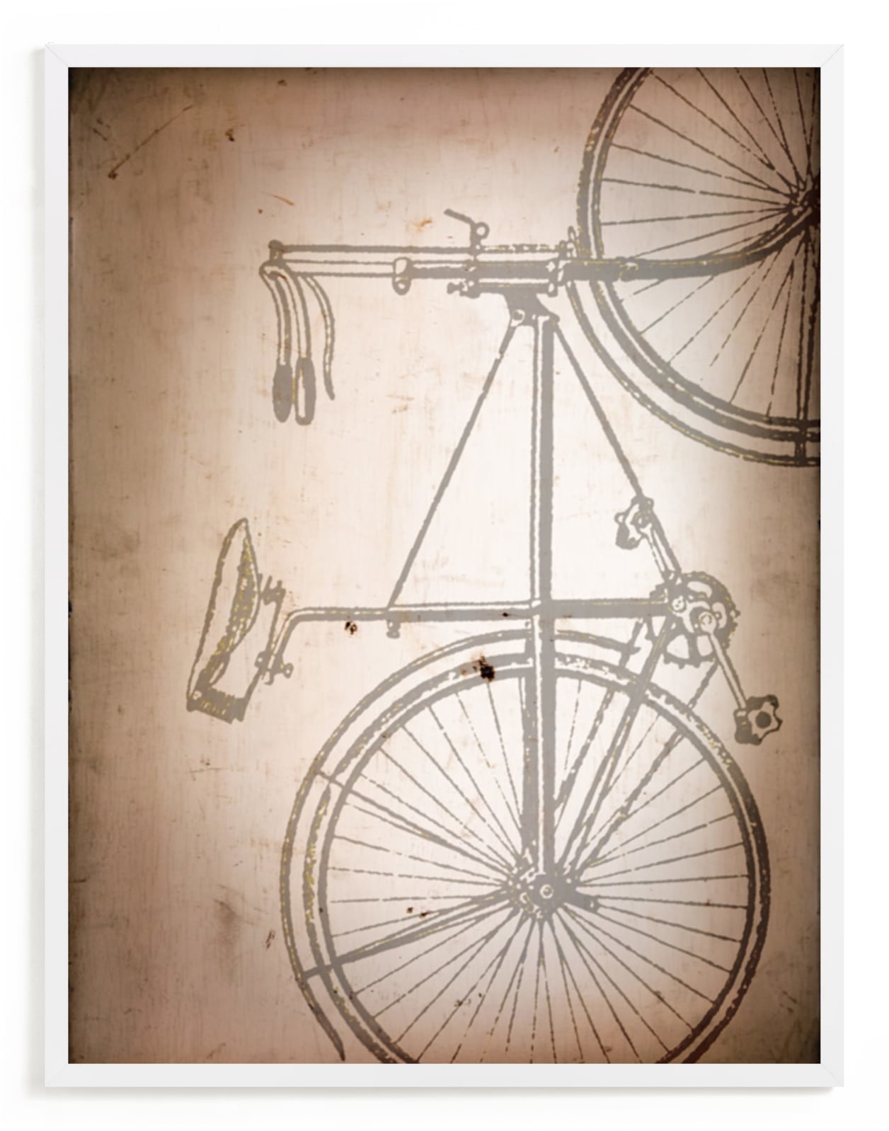 "Rusted Bike" - Art Print by Erin Niehenke in beautiful frame options and a variety of sizes.