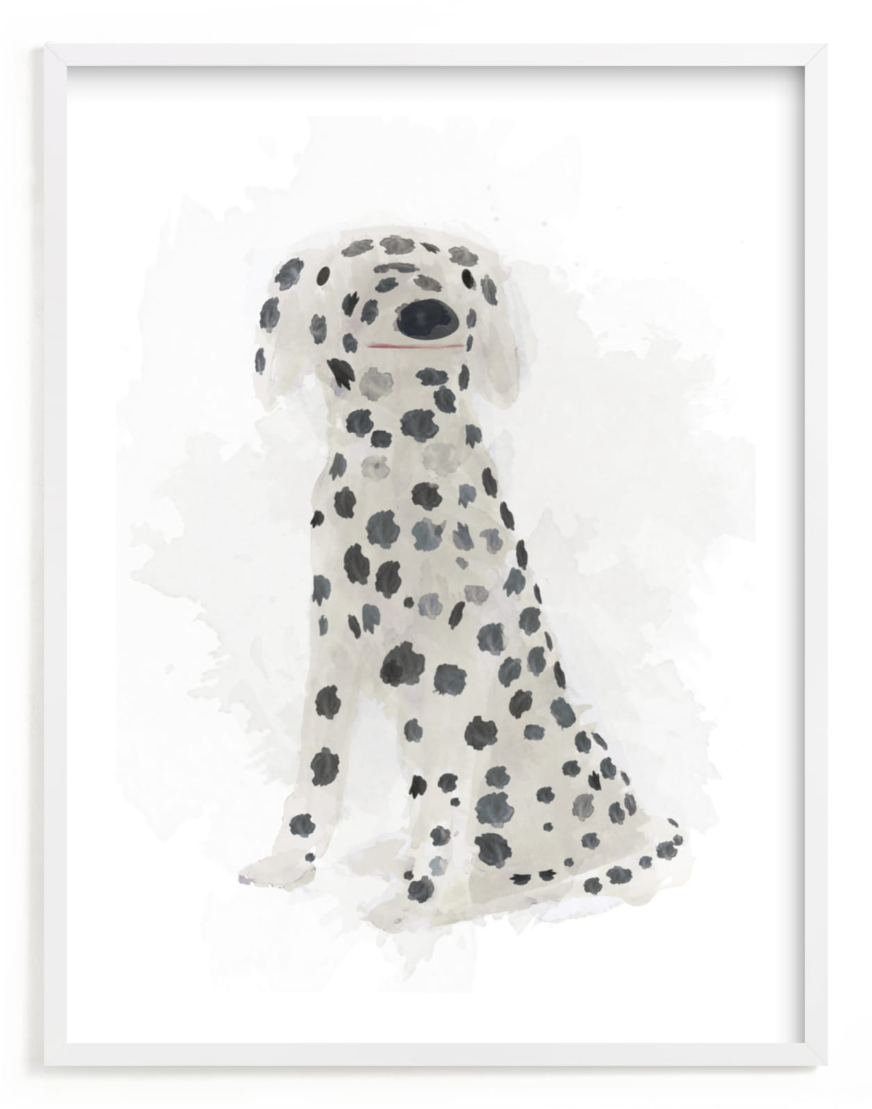 "Spot the Dalmatian" - Art Print by Melissa Marcarelli in beautiful frame options and a variety of sizes.