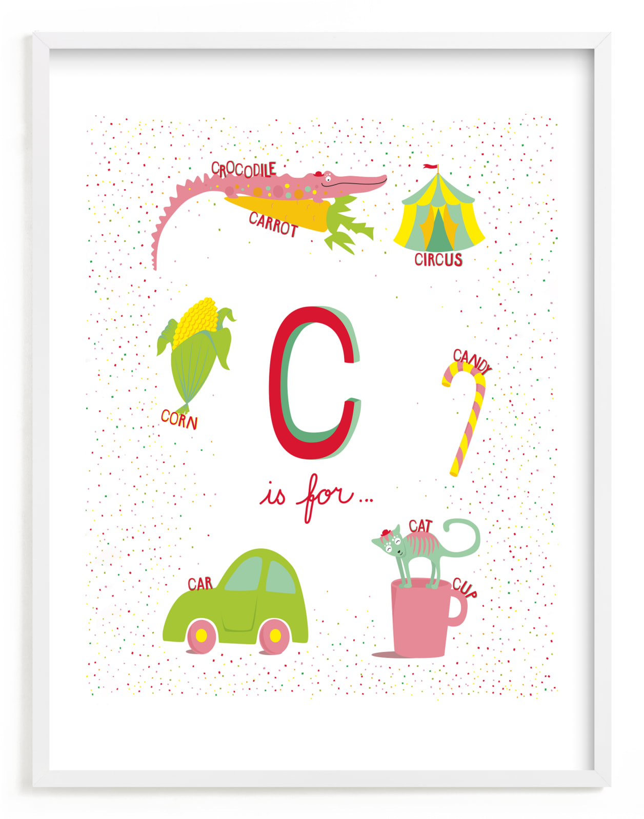 "C is For.." - Limited Edition Art Print by Tereza Šašinková Lukášová in beautiful frame options and a variety of sizes.