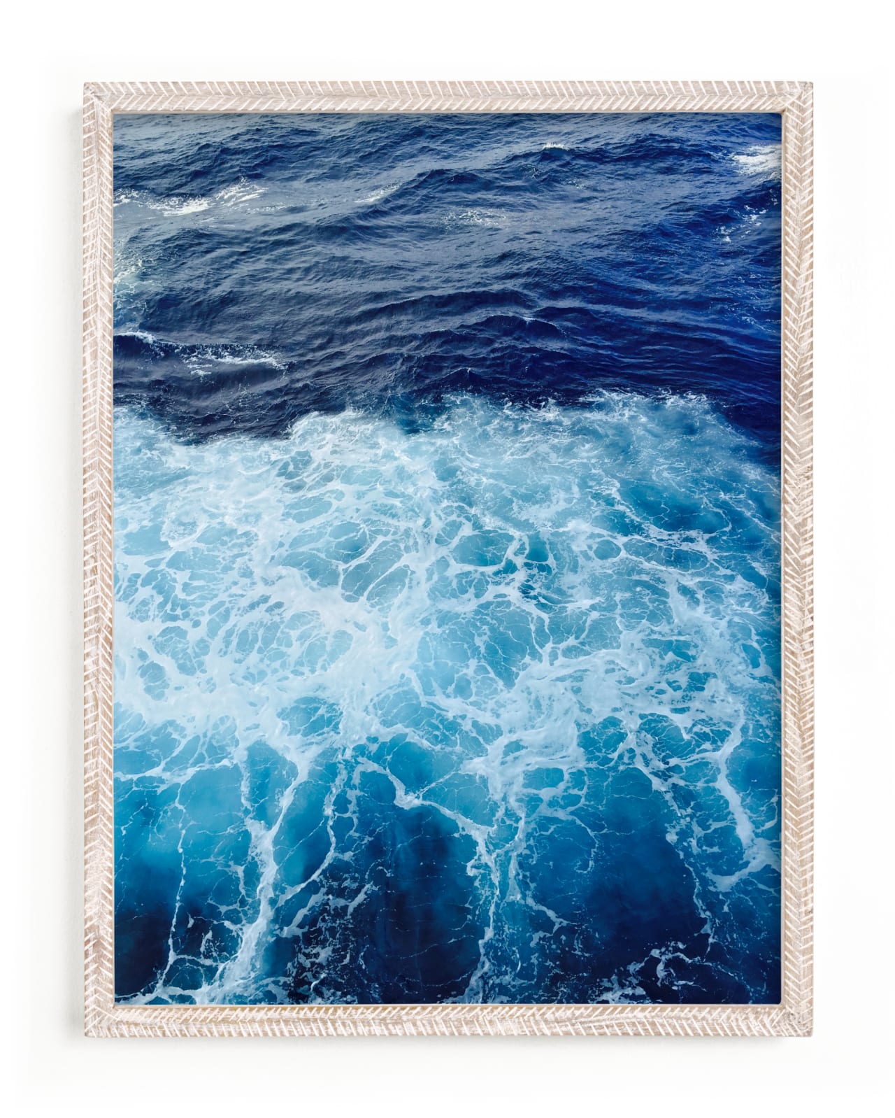 "Wavy Blue" - Limited Edition Art Print by Carole Crohan - CaroleeXpressions in beautiful frame options and a variety of sizes.