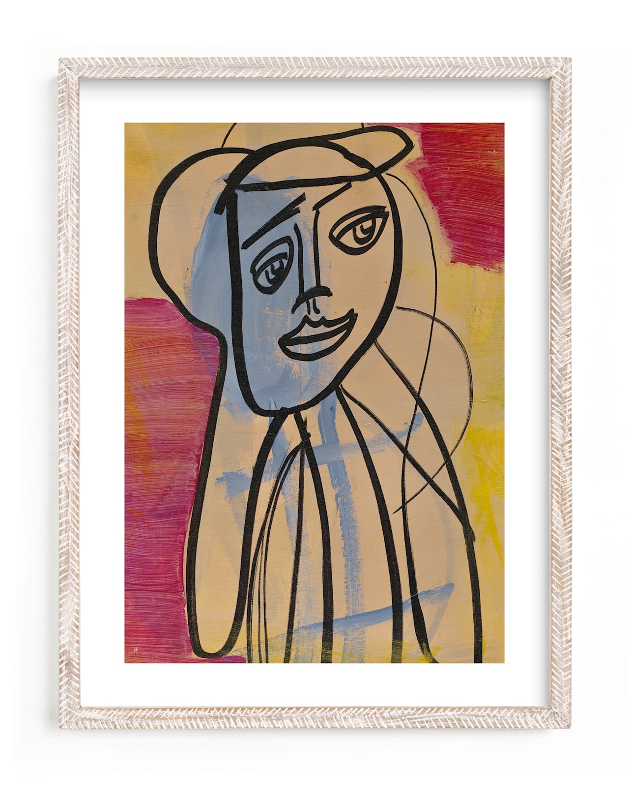 "Picasso Girls Series 1" - Art Print by Angela Simeone in beautiful frame options and a variety of sizes.