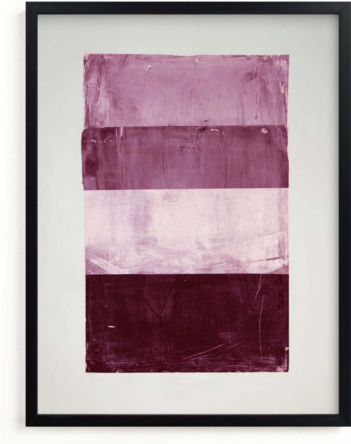This is a purple art by Sara Hicks Malone called tonality II.