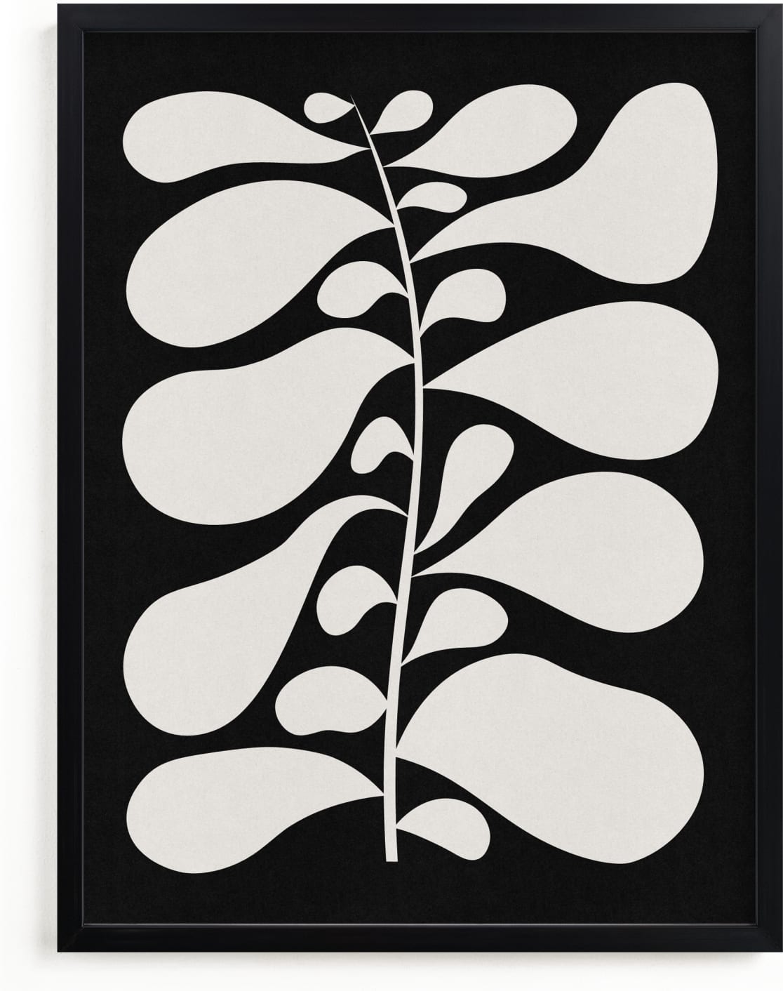 This is a black and white art by Alisa Galitsyna called Black Plant II.