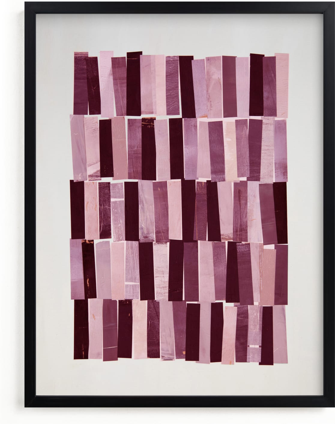 This is a purple art by Sara Hicks Malone called tonality I.