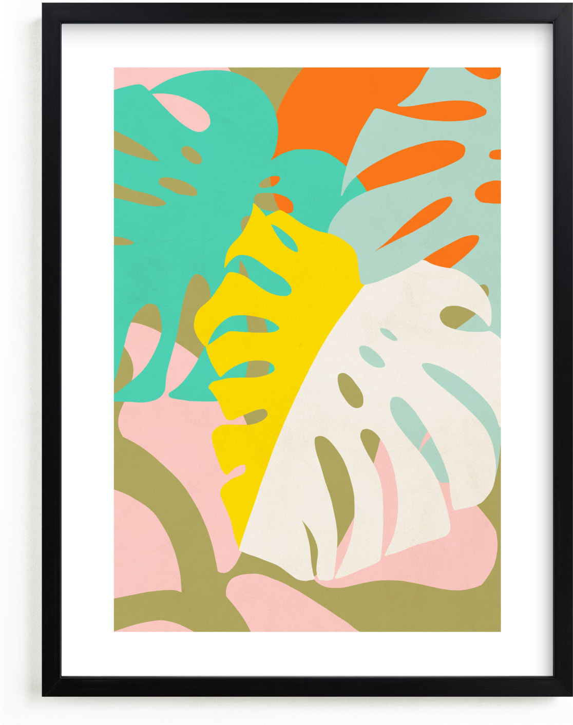 This is a colorful kids wall art by Dominique Vari called Tropical Vibes.
