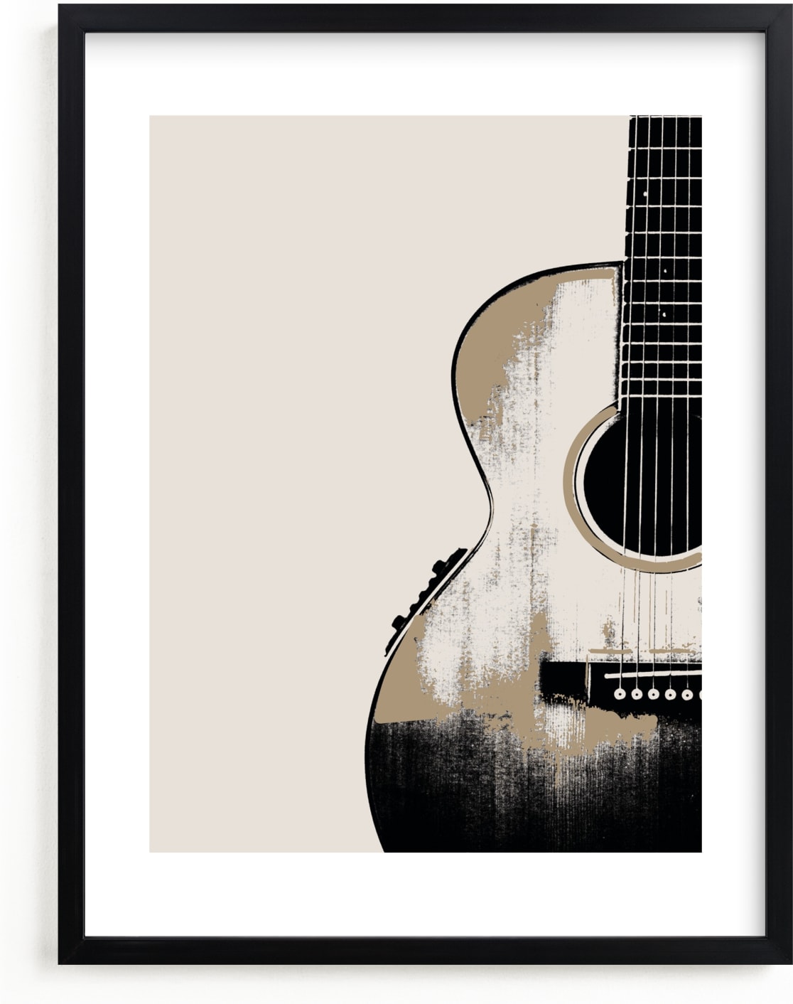 This is a black kids wall art by Char-Lynn Griffiths called Acoustic.