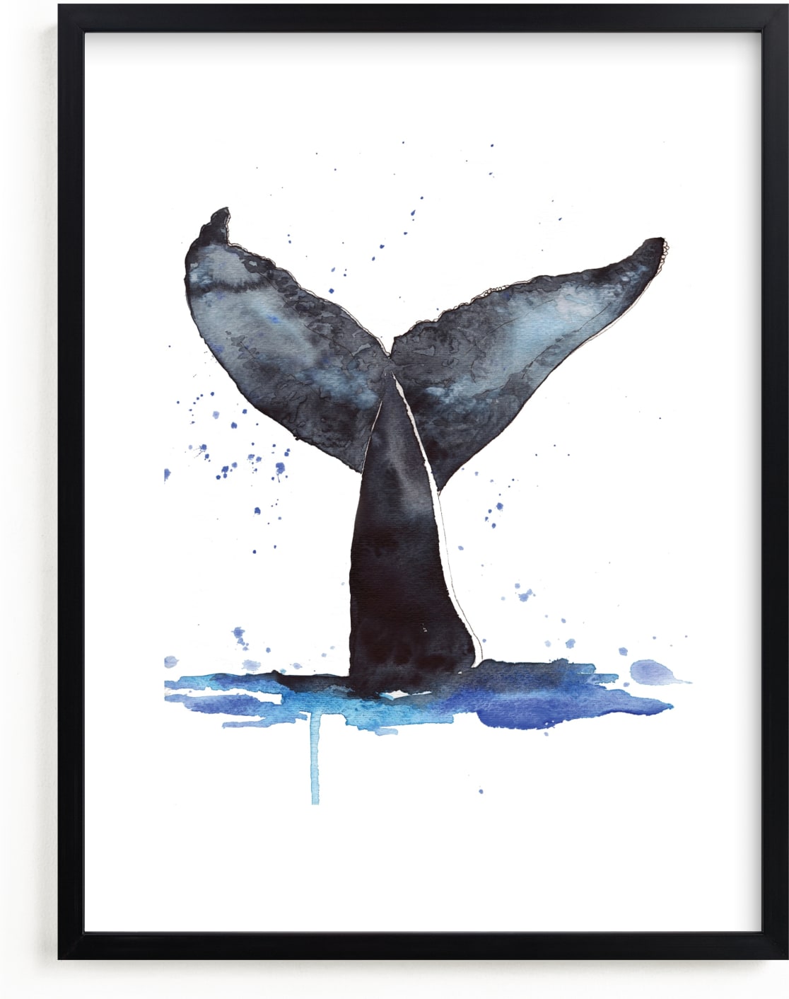 This is a blue art by Kelsey McNatt called Whale Tale.