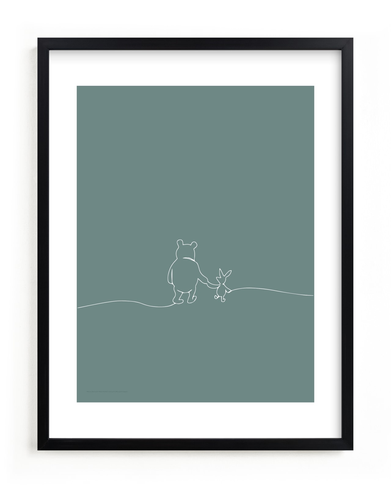 "A Simple Stroll from Disney's Winnie The Pooh" - Limited Edition Art Print by Britt Mills in beautiful frame options and a variety of sizes.