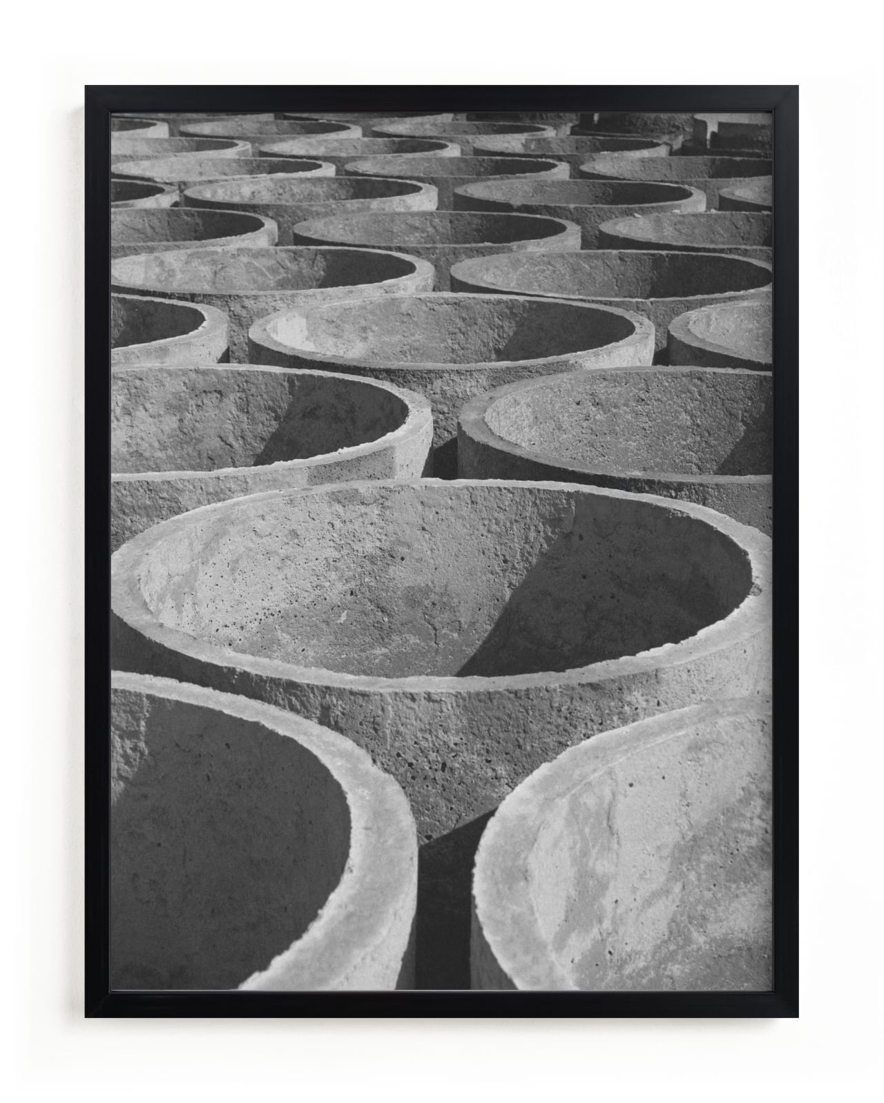 "concrete cylinders" - Limited Edition Art Print by Alaric Yanos in beautiful frame options and a variety of sizes.