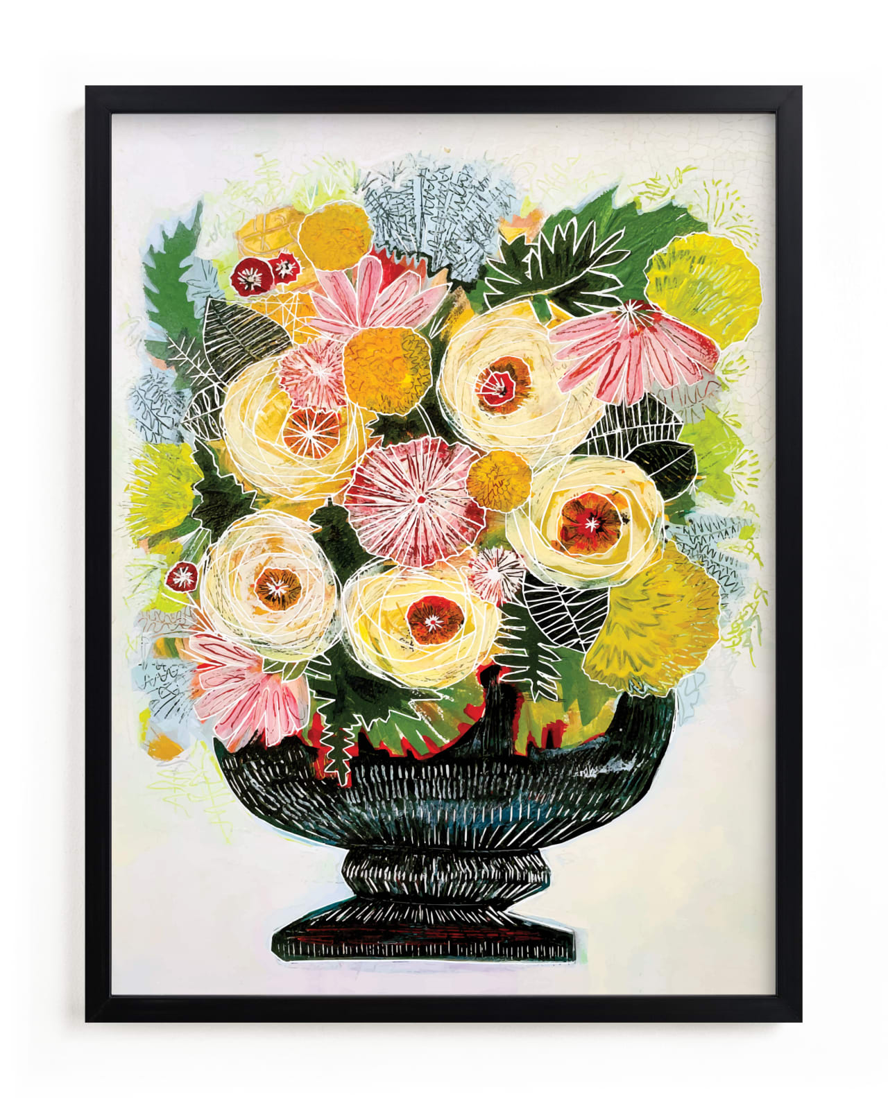 "The Royal Bouquet" - Limited Edition Art Print by Sarah Fitzgerald in beautiful frame options and a variety of sizes.