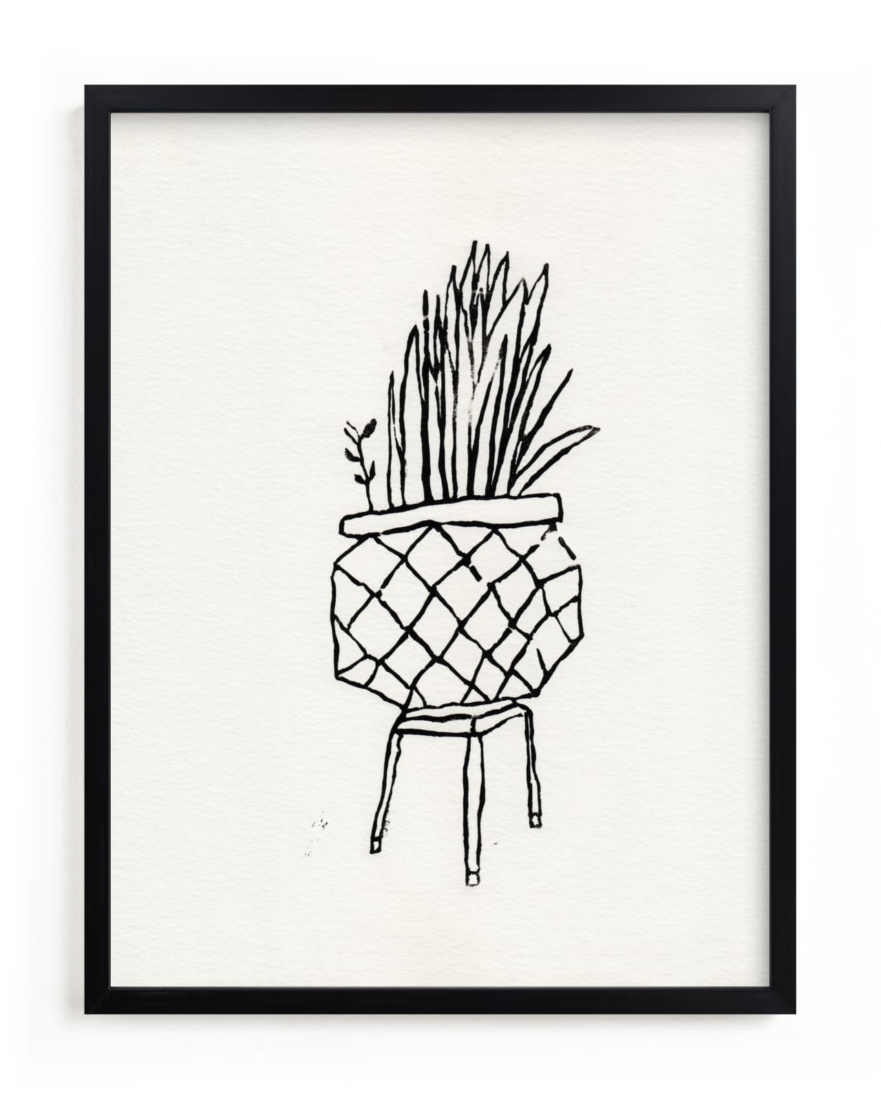 "Snake Plant" - Limited Edition Art Print by Elliot Stokes in beautiful frame options and a variety of sizes.