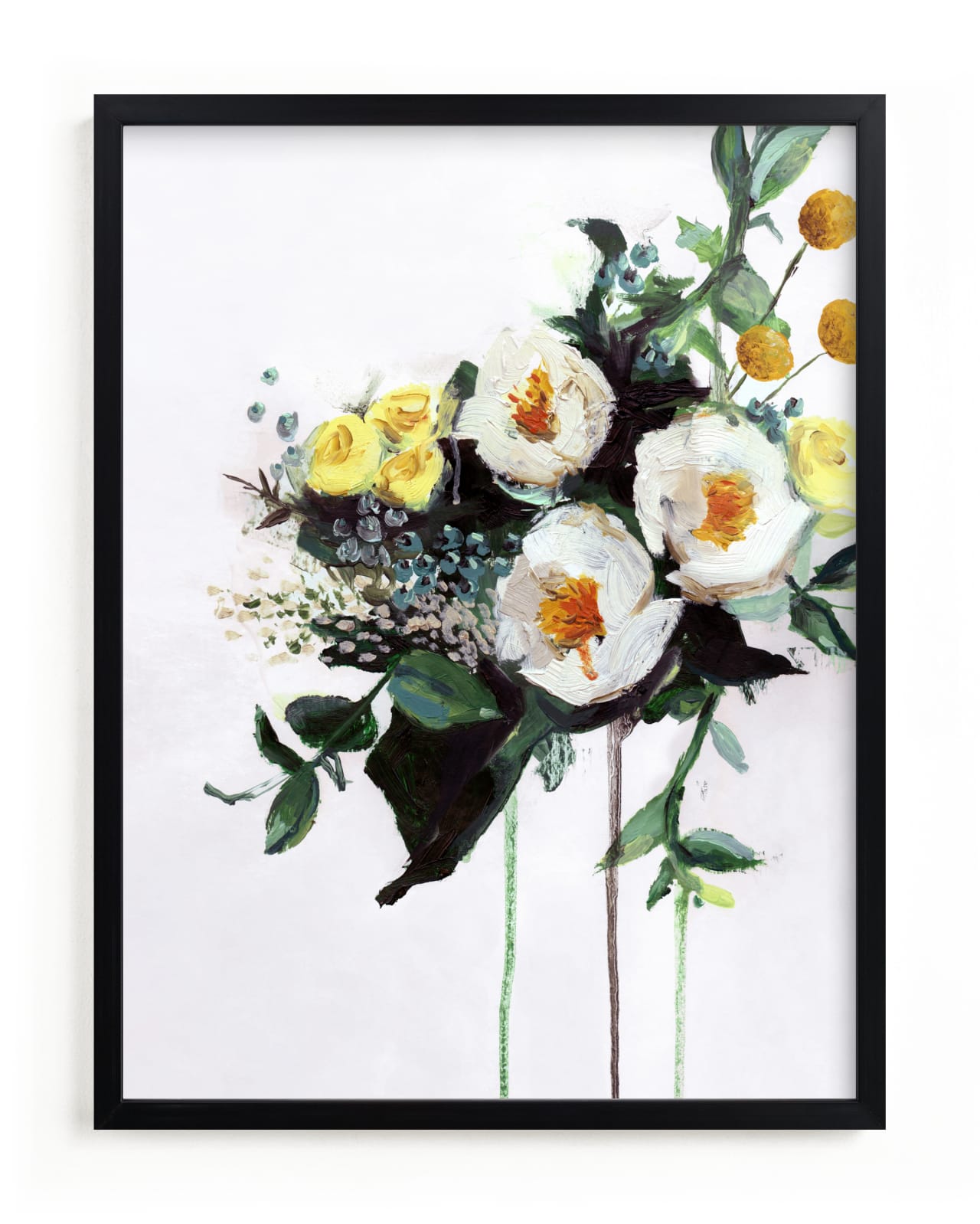 "White Flowers" - Limited Edition Art Print by Kirsta Benedetti in beautiful frame options and a variety of sizes.