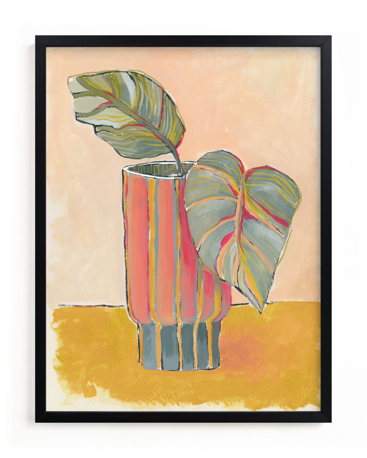 "Colourful Vase" - Limited Edition Art Print by Lucrecia Caporale in beautiful frame options and a variety of sizes.
