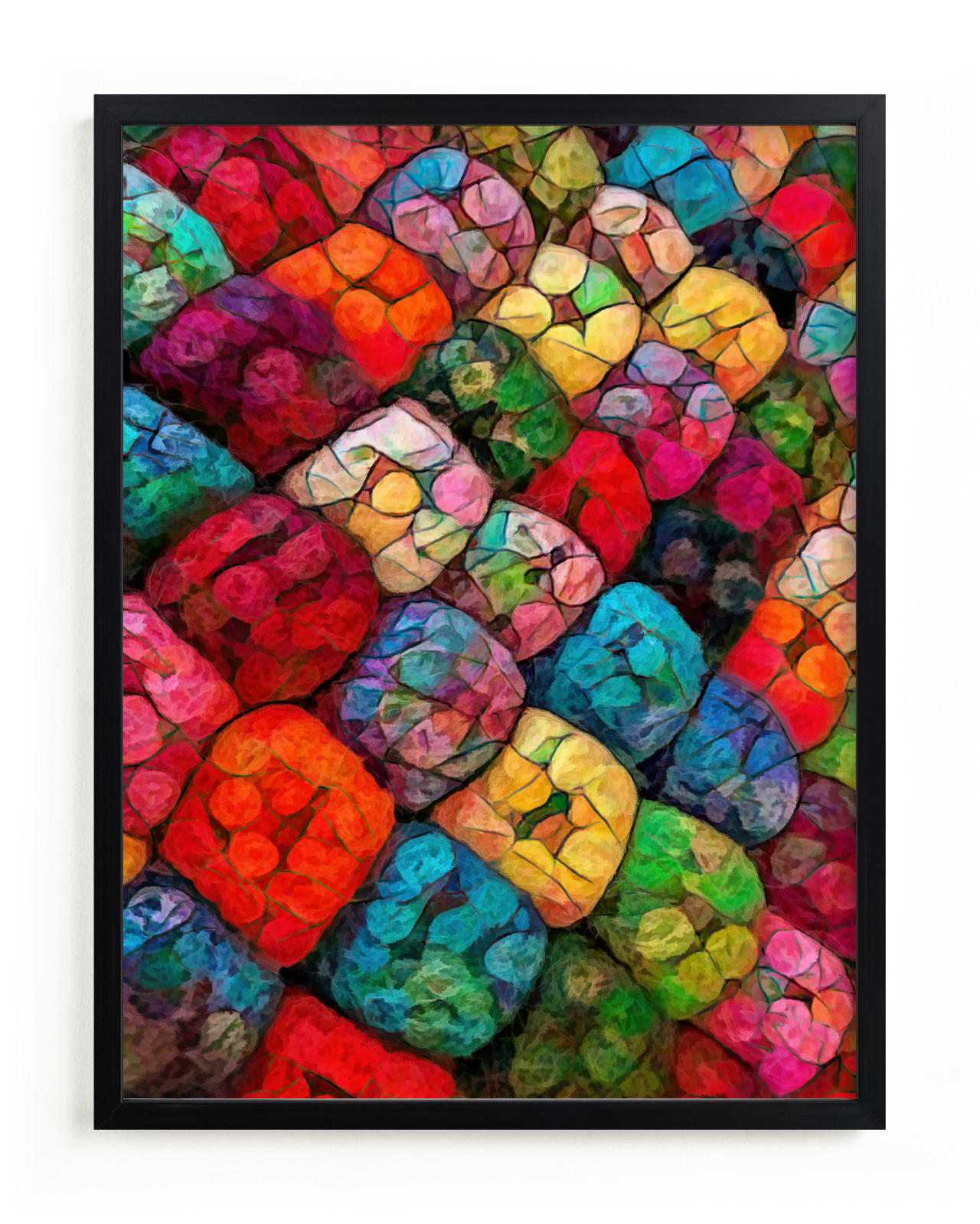"Abstract Felted Wool I" - Limited Edition Art Print by A MAZ Design in beautiful frame options and a variety of sizes.