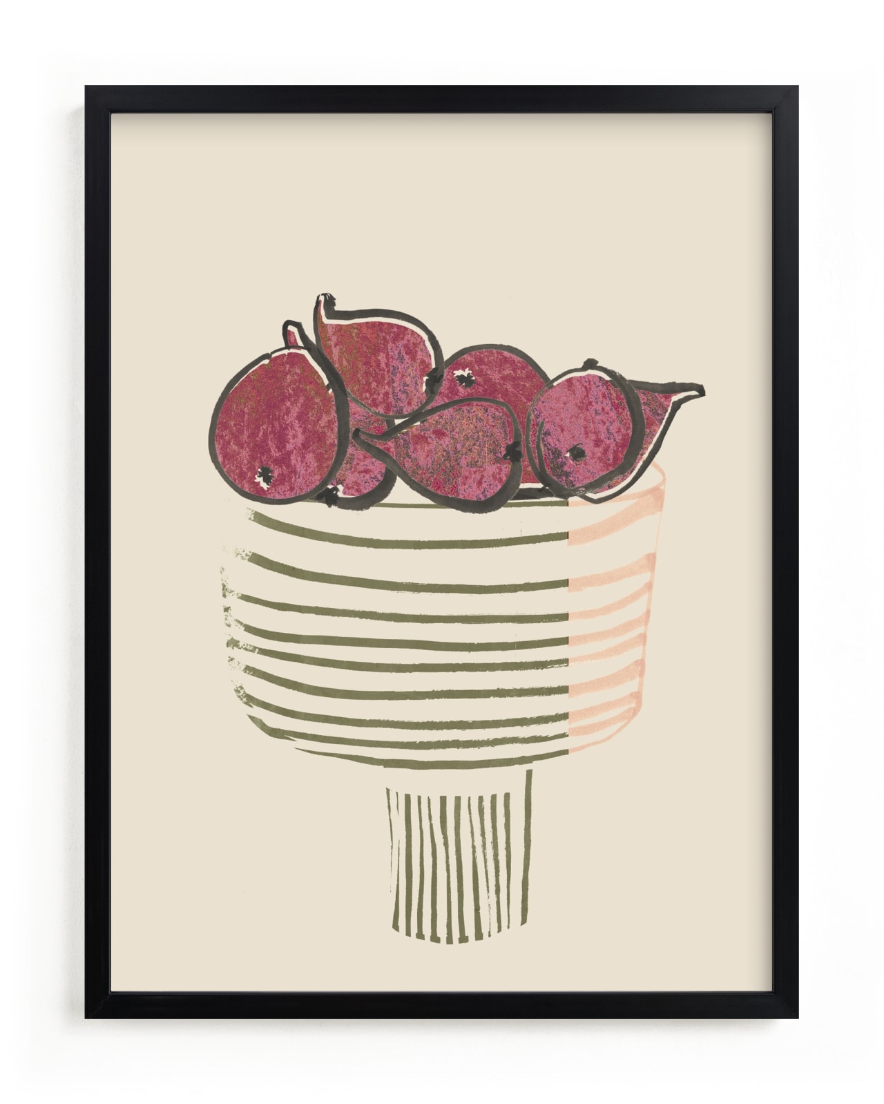 "Bowl of figs" - Limited Edition Art Print by Bethania Lima in beautiful frame options and a variety of sizes.