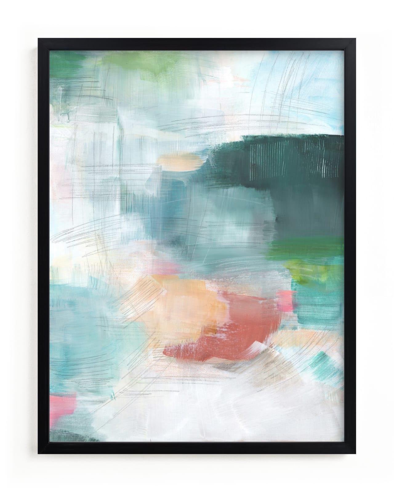 "Cascading Forest l" - Limited Edition Art Print by AlisonJerry in beautiful frame options and a variety of sizes.