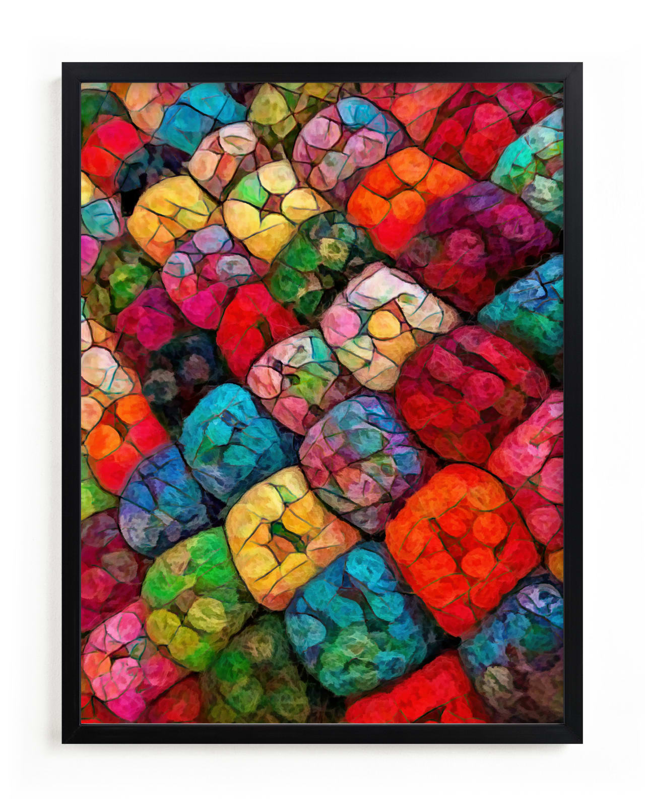 "Abstract Felted Wool II" - Limited Edition Art Print by A MAZ Design in beautiful frame options and a variety of sizes.