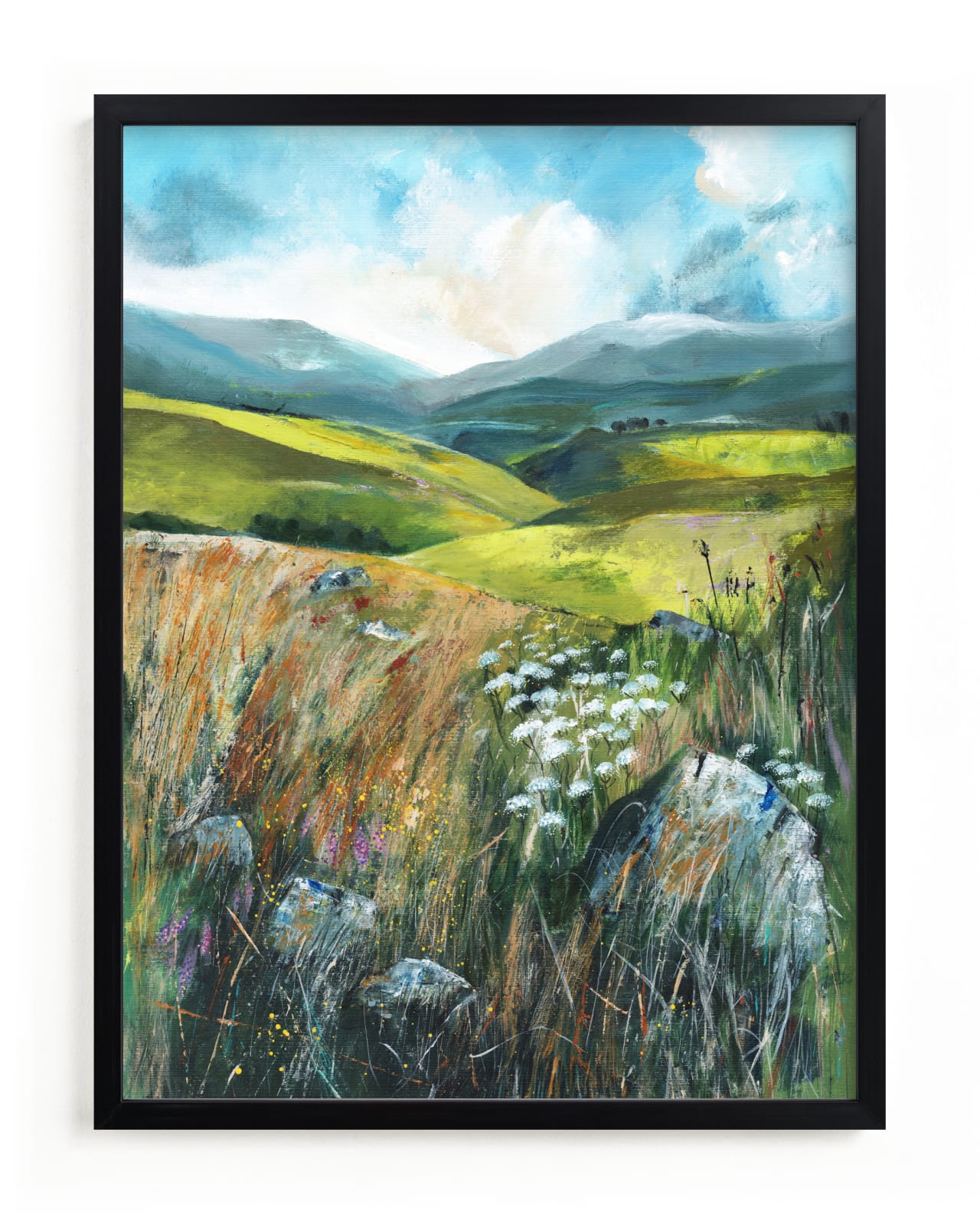"Two Valleys I" - Limited Edition Art Print by Luci Power in beautiful frame options and a variety of sizes.