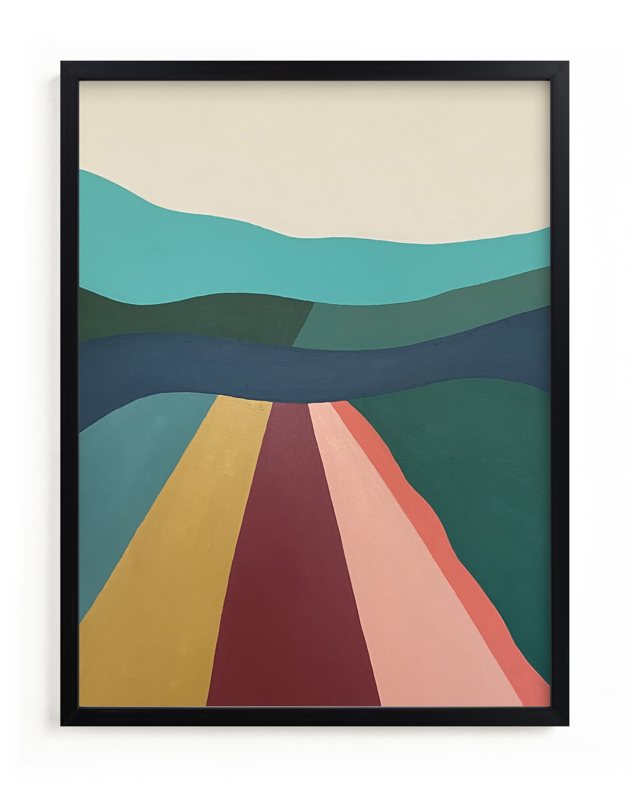 "Blue Horizon" - Limited Edition Art Print by Molly Odom Magill in beautiful frame options and a variety of sizes.