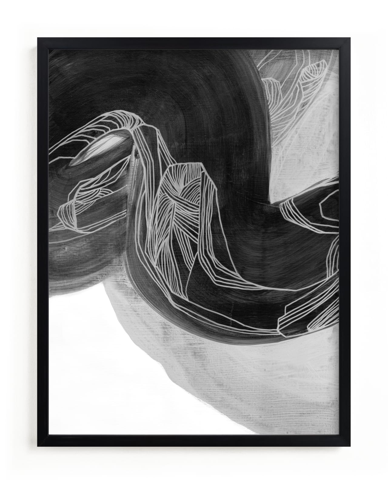 "Black Brush 2" - Limited Edition Art Print by Kirsta Benedetti in beautiful frame options and a variety of sizes.