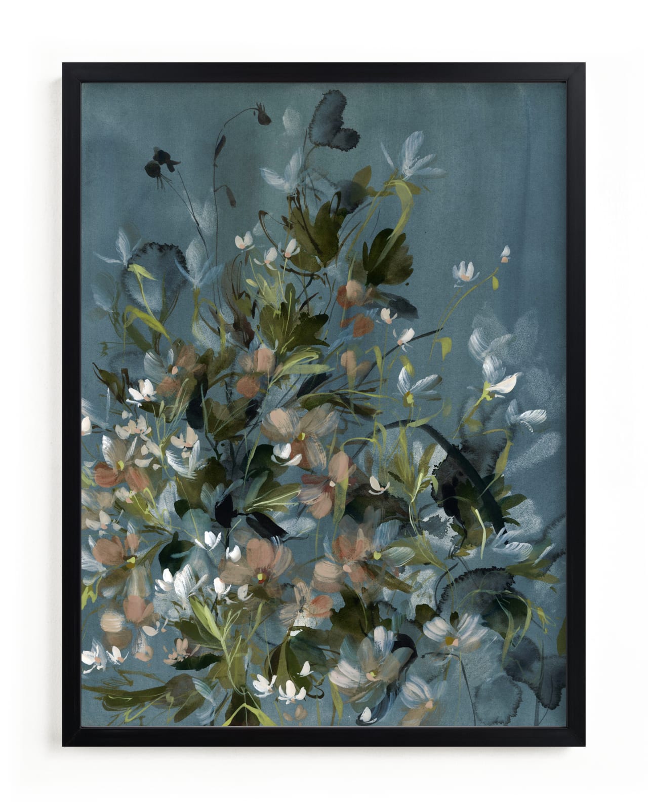 "Hydrangeas at Dusk" - Limited Edition Art Print by Kelly Ventura in beautiful frame options and a variety of sizes.