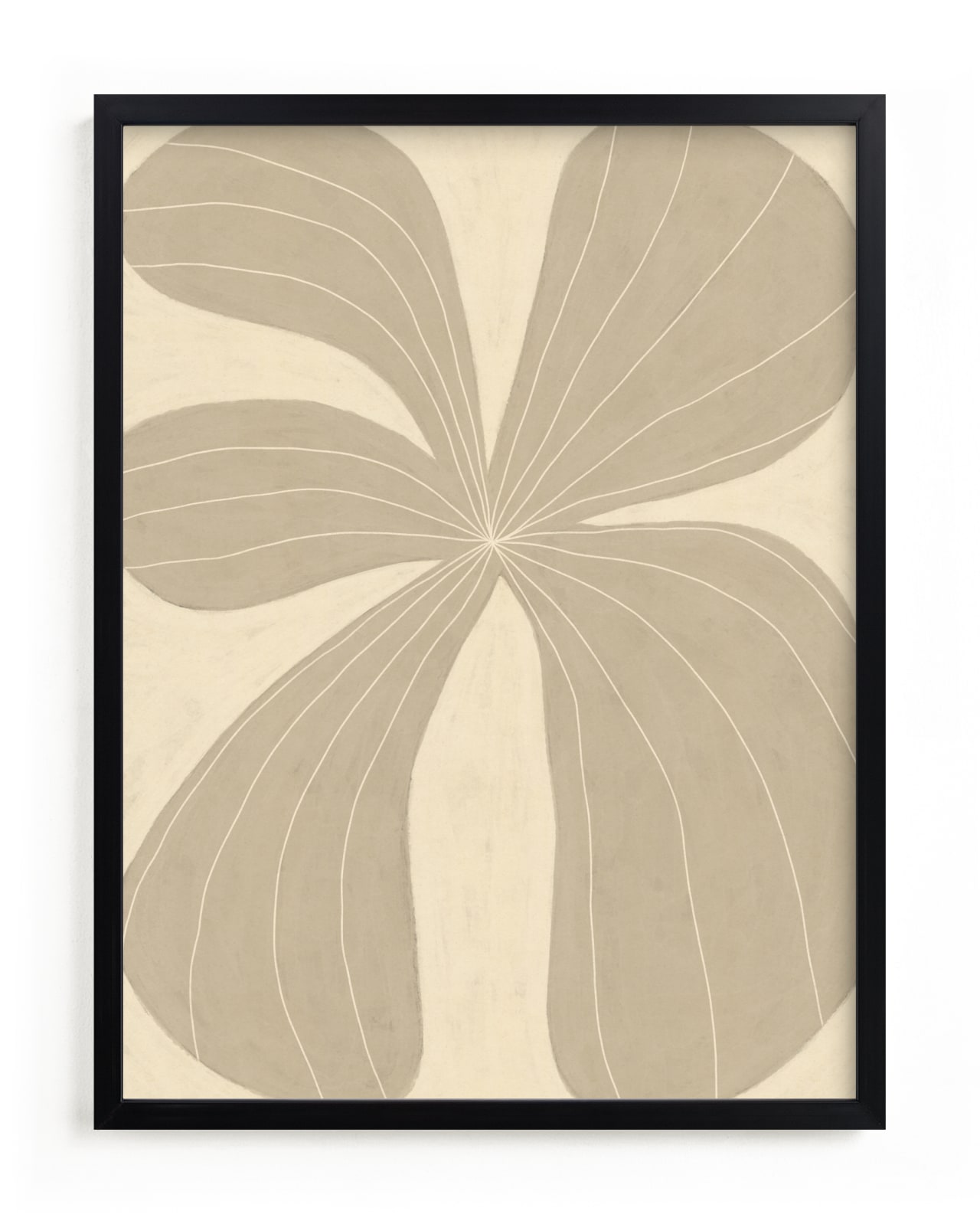 "Beige Flower" - Limited Edition Art Print by Alisa Galitsyna in beautiful frame options and a variety of sizes.