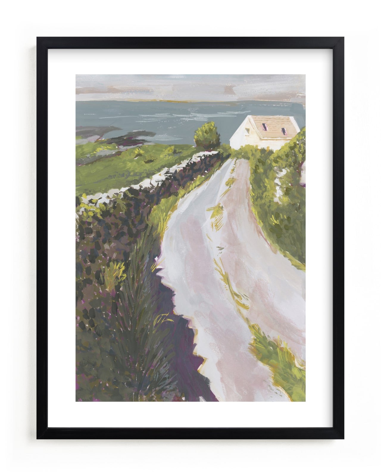 "Inis Mor I" - Limited Edition Art Print by Lucrecia Caporale in beautiful frame options and a variety of sizes.
