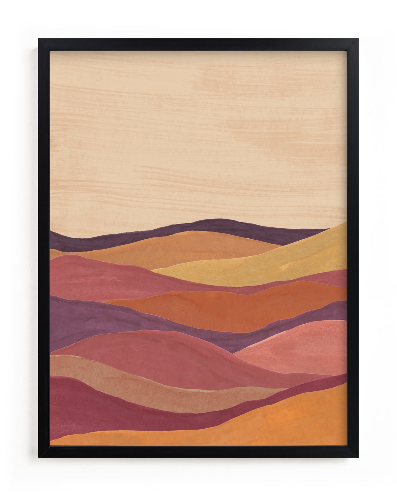 "Desert layers" - Limited Edition Art Print by Annie Shapiro in beautiful frame options and a variety of sizes.