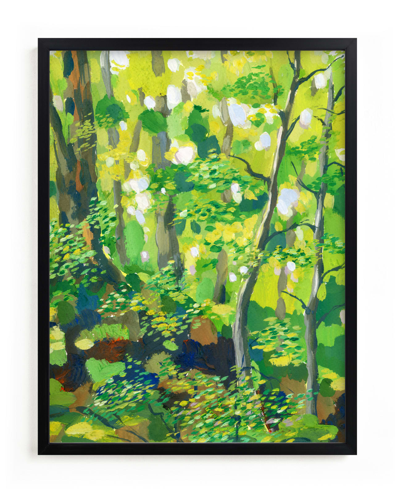 "Green forest" - Limited Edition Art Print by Alexandra Dzh in beautiful frame options and a variety of sizes.