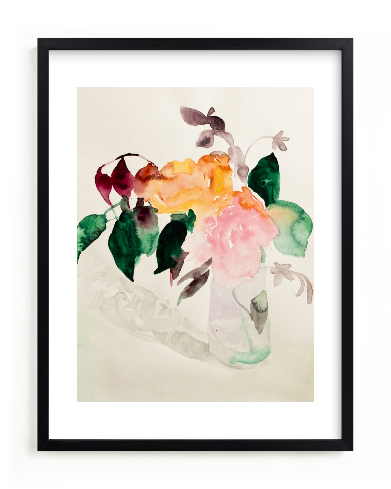 "Peonies" - Limited Edition Art Print by Betsyness Studio in beautiful frame options and a variety of sizes.
