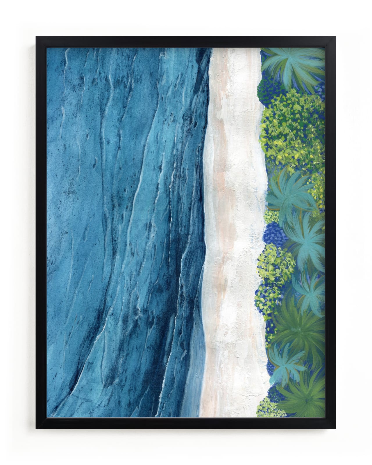 "Indigo Sea" - Limited Edition Art Print by Denise Wong in beautiful frame options and a variety of sizes.