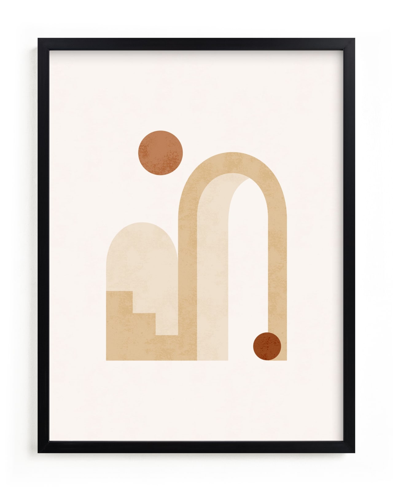"Rustic Geometry 3" - Limited Edition Art Print by Iveta Angelova in beautiful frame options and a variety of sizes.