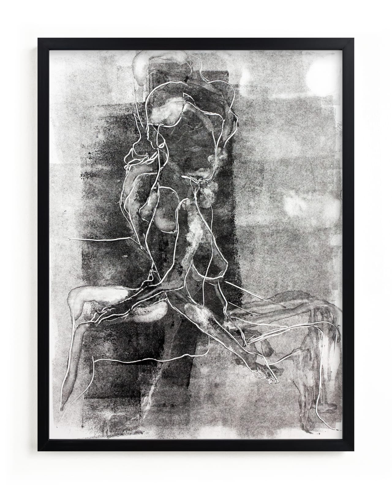 "Figure on Figure" - Limited Edition Art Print by Allison Belolan in beautiful frame options and a variety of sizes.