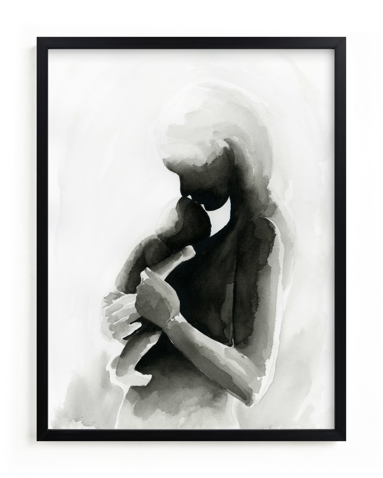 "Every Mother Counts Mother and Baby" - Limited Edition Art Print by Kate Ahn in beautiful frame options and a variety of sizes.