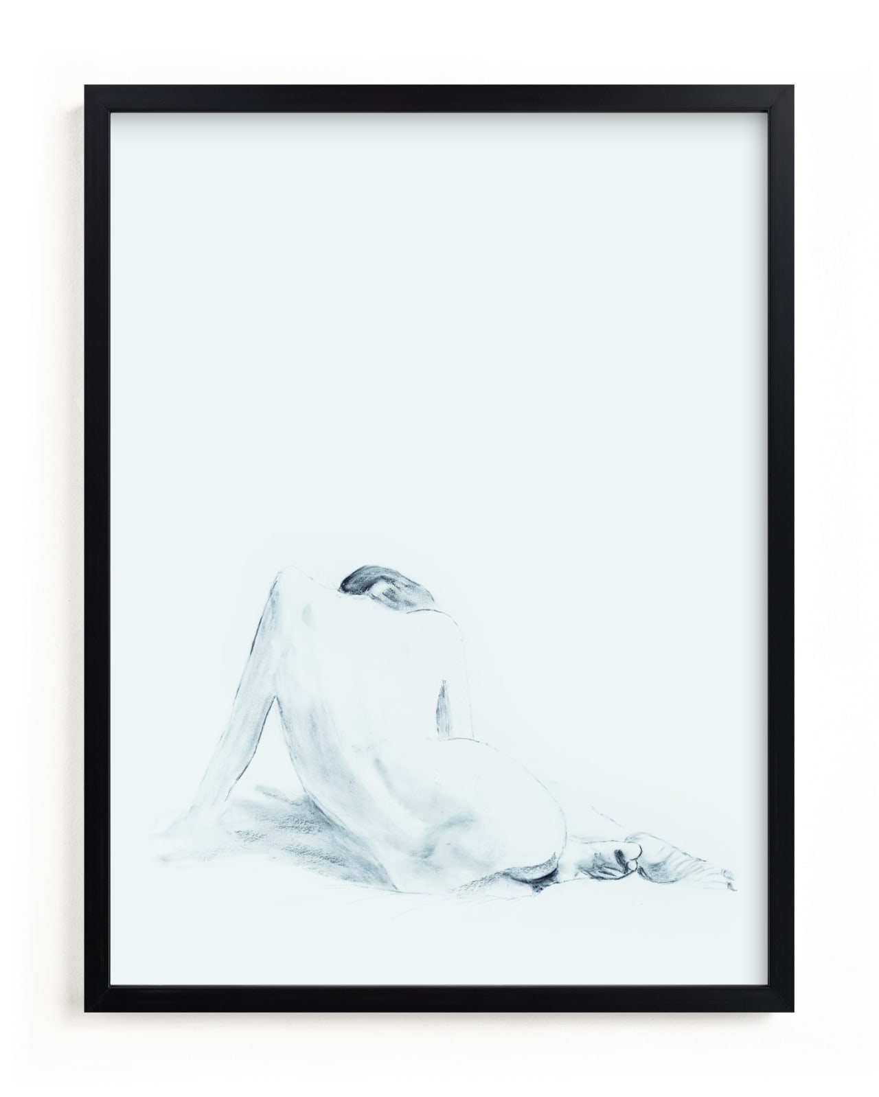 "Nude Study" - Limited Edition Art Print by Ramnik Velji in beautiful frame options and a variety of sizes.