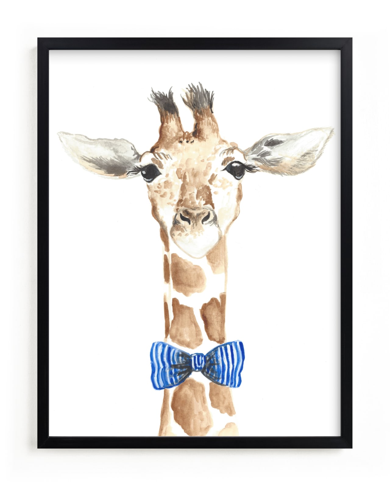 "Dapper Giraffe" - Open Edition Fine Art Print by Kristin Dills in beautiful frame options and a variety of sizes.