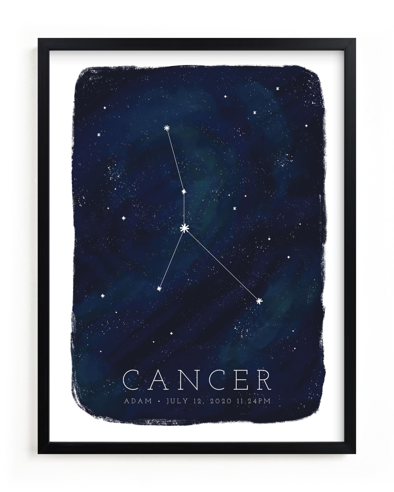 "Zodiac Constellation Cancer" - Custom Open Edition Children's Art Print by Ashley Presutti Beasley in beautiful frame options and a variety of sizes.