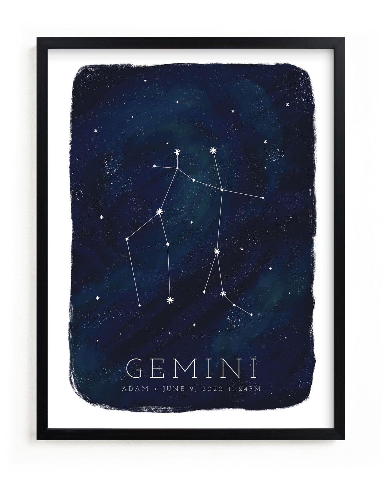 "Zodiac Constellation Gemini" - Custom Open Edition Children's Art Print by Ashley Presutti Beasley in beautiful frame options and a variety of sizes.