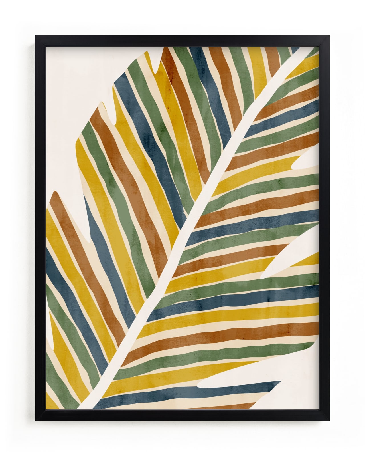 "Abstract Palm Leaf" - Limited Edition Art Print by Iveta Angelova in beautiful frame options and a variety of sizes.