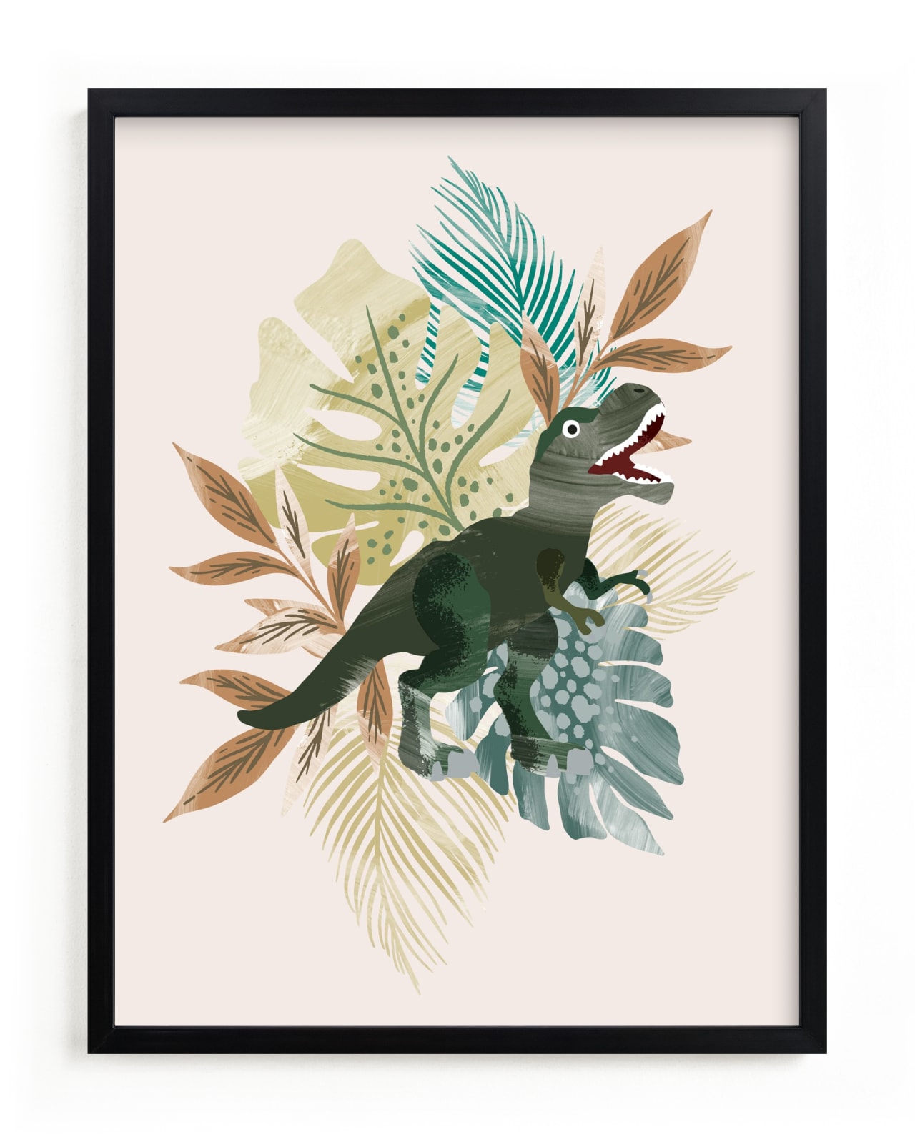 "T-Rex" - Limited Edition Art Print by Alethea and Ruth in beautiful frame options and a variety of sizes.