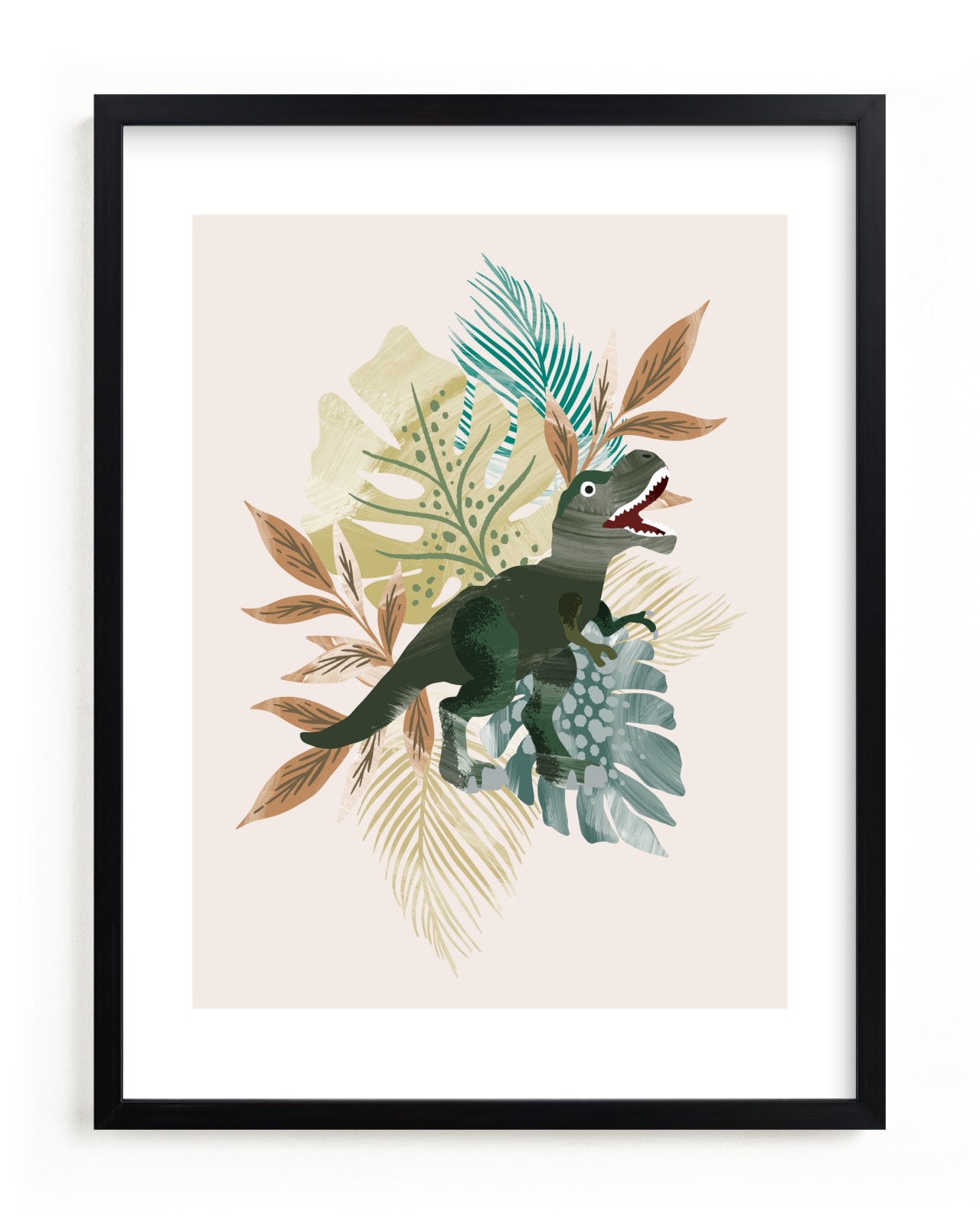 "T-Rex" - Limited Edition Art Print by Alethea and Ruth in beautiful frame options and a variety of sizes.