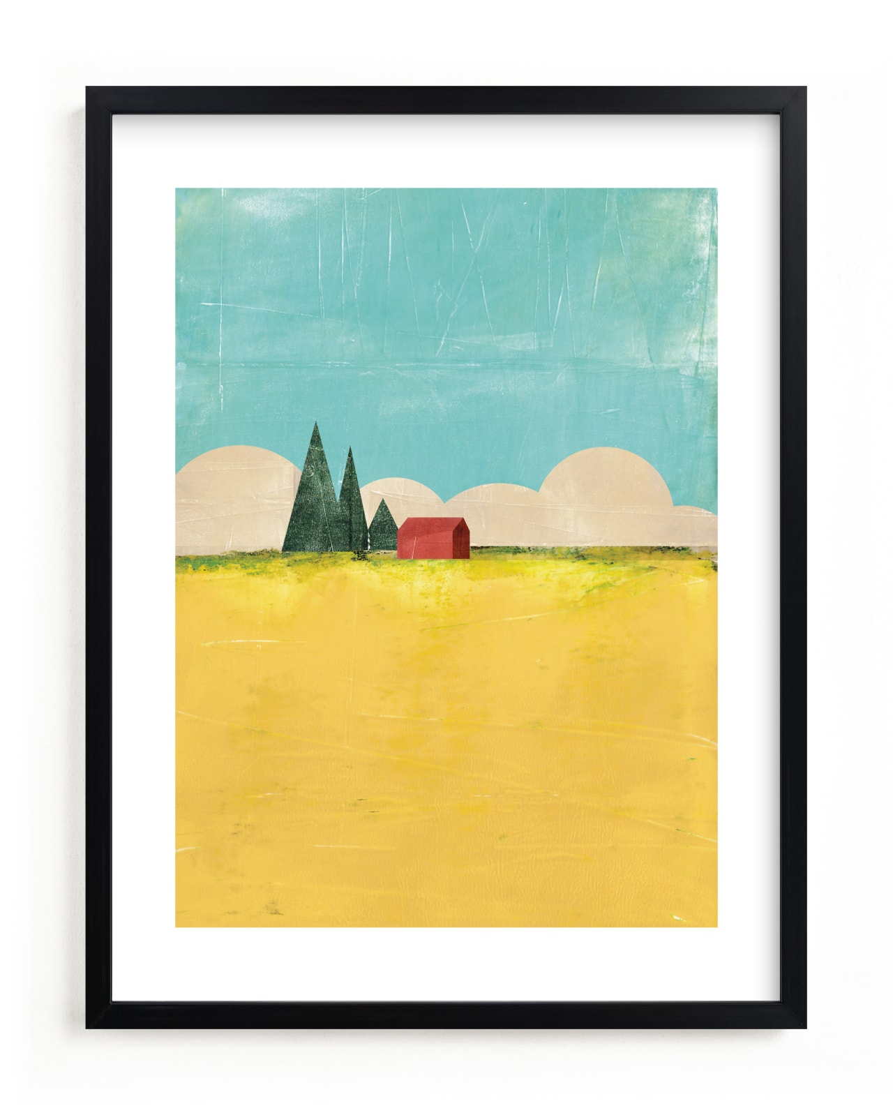 "Playing Field" - Limited Edition Art Print by sue prue in beautiful frame options and a variety of sizes.
