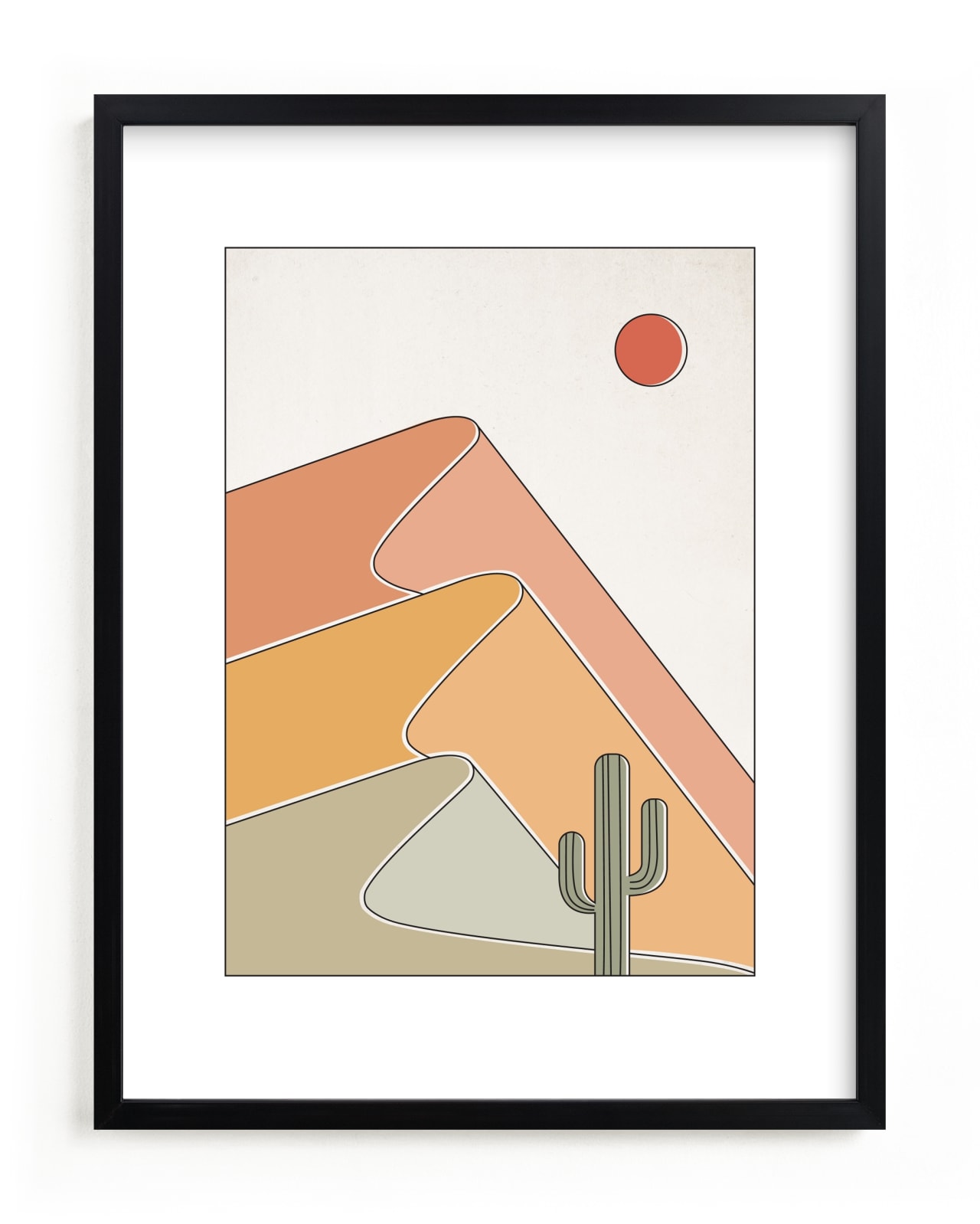 "Gradual Desert" - Limited Edition Art Print by Dana Beckwith in beautiful frame options and a variety of sizes.
