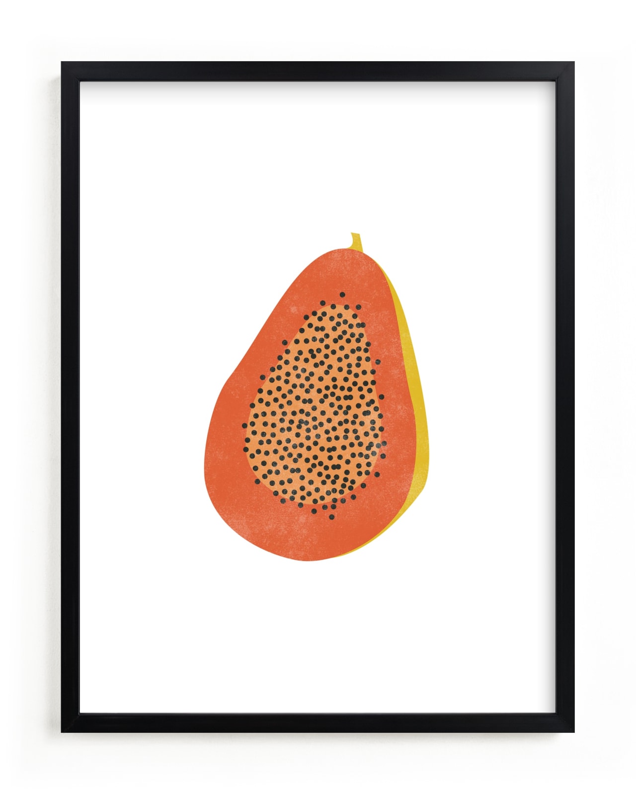 "Papaya" - Limited Edition Art Print by Anupama in beautiful frame options and a variety of sizes.