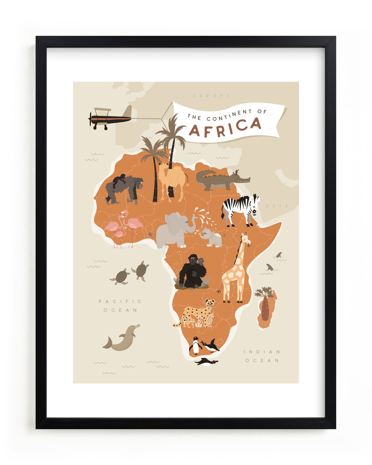 "animals of africa" - Limited Edition Art Print by Kamala Nahas in beautiful frame options and a variety of sizes.