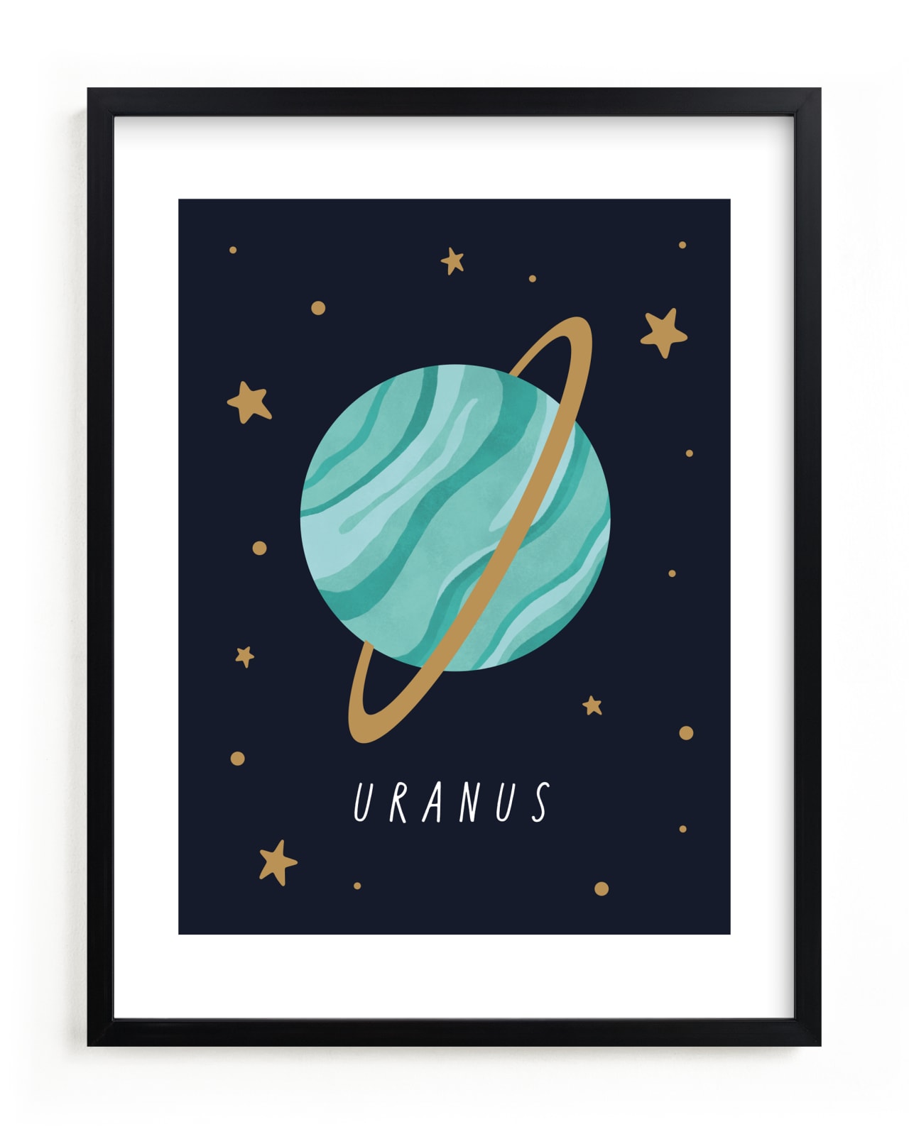 "Solar System IV (Uranus)" by Elly in beautiful frame options and a variety of sizes.