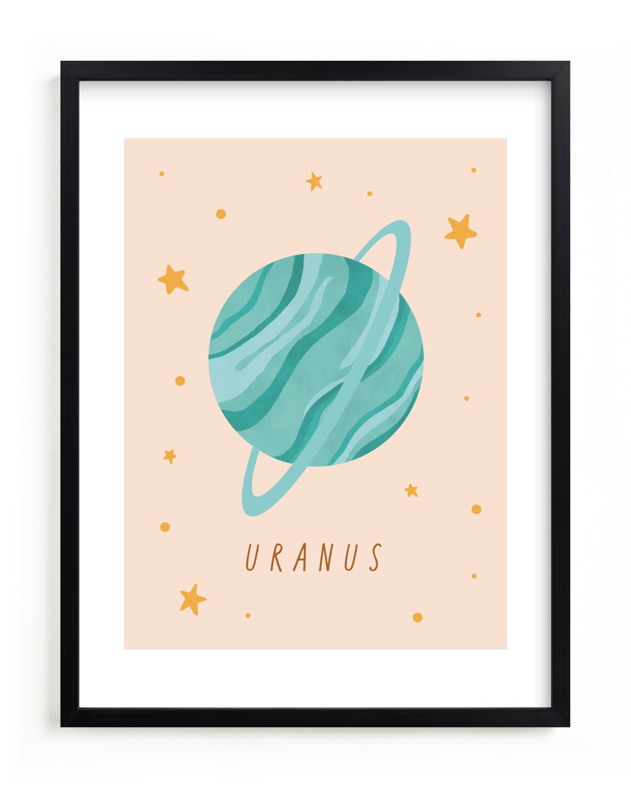 "Solar System IV (Uranus)" by Elly in beautiful frame options and a variety of sizes.
